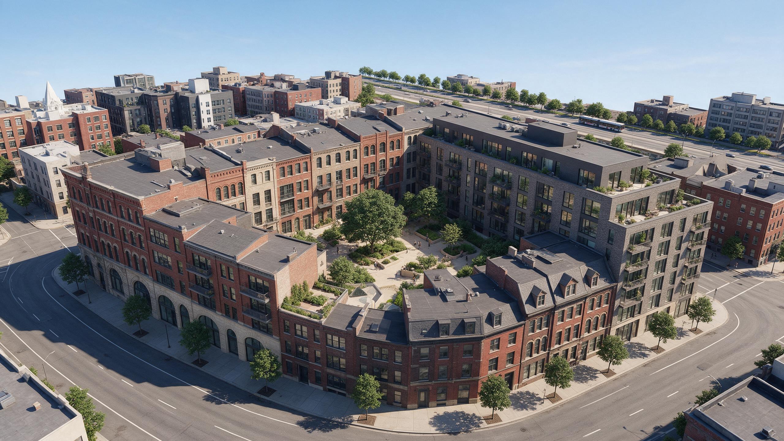 城市街区倾斜摄影三维模型成果示例
